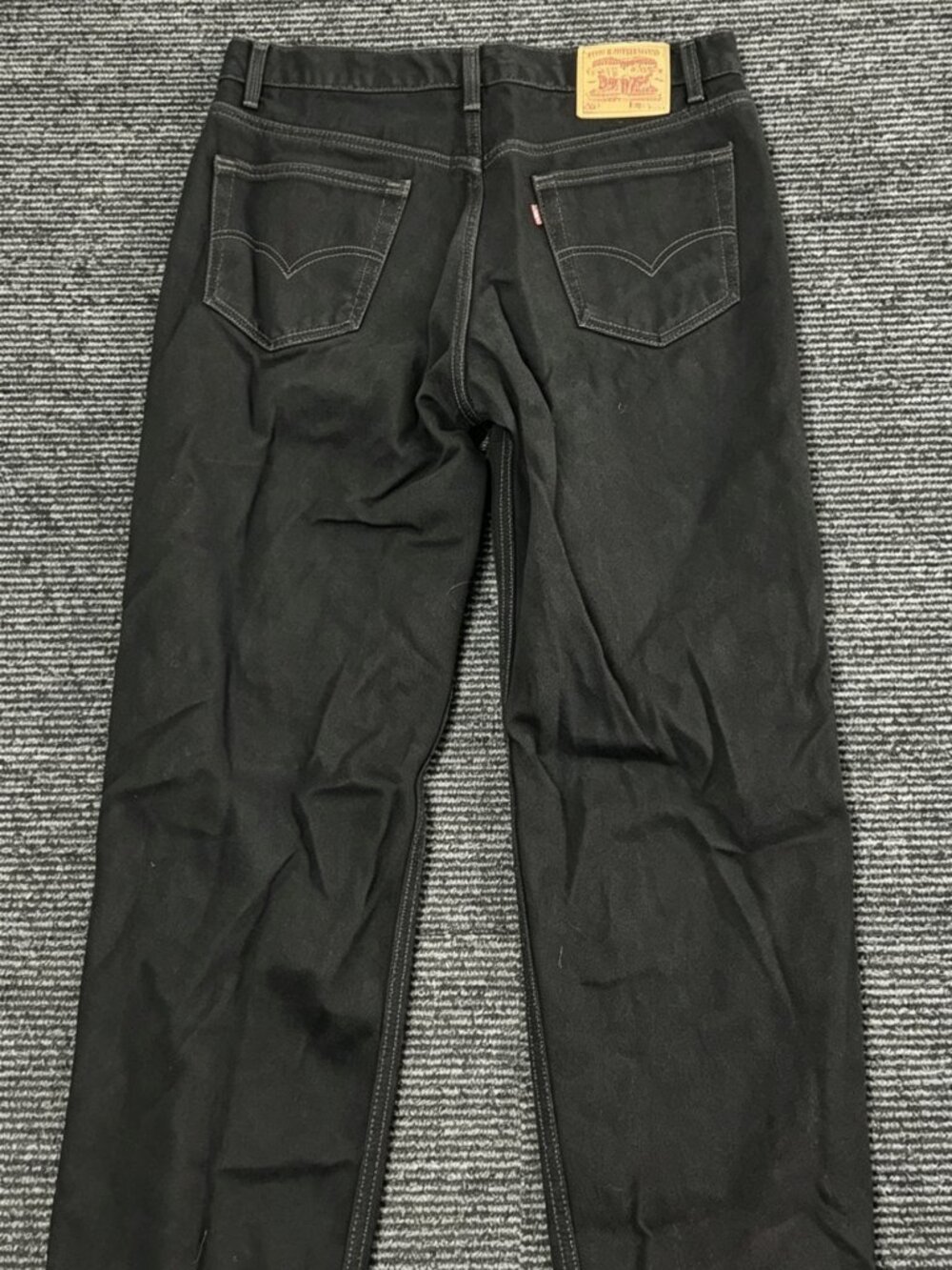 Vintage Levis Jeans Men 36x32 Black 550 Tapered Denim Made In USA Y2K 2002 - Picture 2 of 5